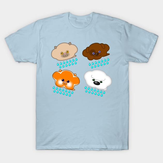 Raining Cats and Dogs T-Shirt by Eriklectric